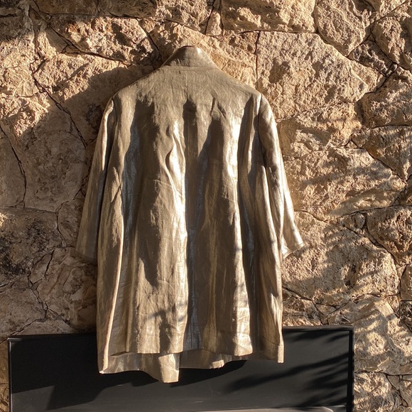 Mod metallic A-line coat - Sz 18 - Picture 5 of 5